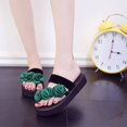 thumbnail image 4 of Ruyang Summer Wedges Flip Flops Women's Non Slip Beach Shoes Handmade Flower Fashion Butterfly Flip Flops Sandals for Women Summer, 4 of 6