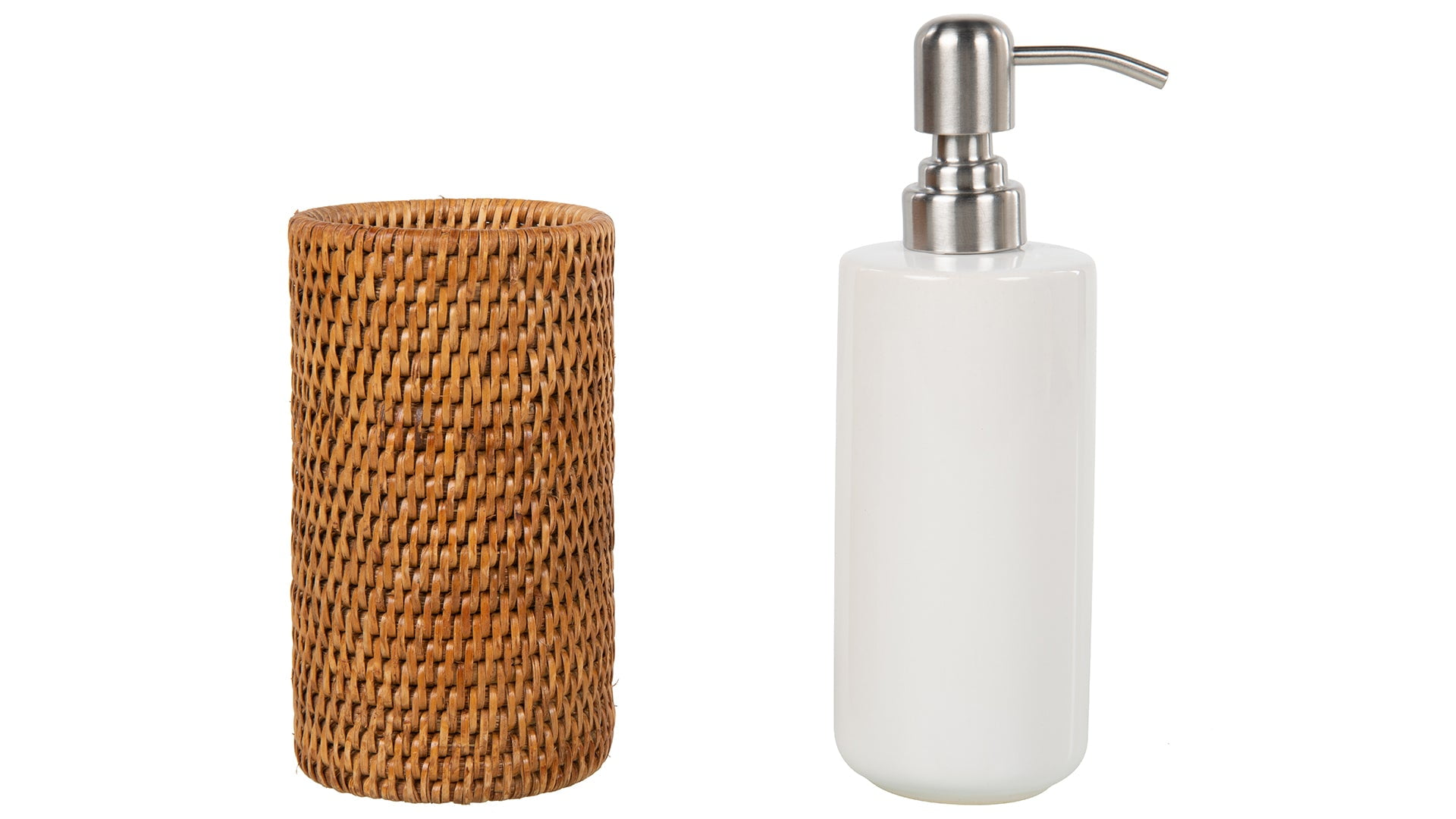 La Jolla Rattan Liquid Soap Dispenser