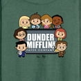 thumbnail image 3 of The Office - Dunder Mifflin Cute Characters - Women's Lightweight French Terry Long Sleeve Shirt, 3 of 5
