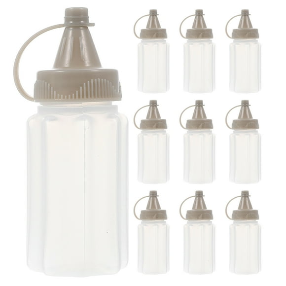12 botellas portátiles para condimentos de cocina, a prueba de fugas y reutilizables, dispensadores de salsa para aderezos para ensaladas, kétchup, mostaza y jarabe