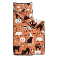 thumbnail image 2 of Halloween Cat Pattern Toddler Nap Mats for Kids Preschool,50"x20" Sleeping Mat Bag or Kids,Toddler Sleeping Bag,Toddler Nap Mat or Daycare, 2 of 6