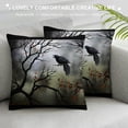 thumbnail image 3 of FANNA Tree Painting Short Plush Throw Pillow Cover 1PC Printed on Both Sides 24x24in, 3 of 5