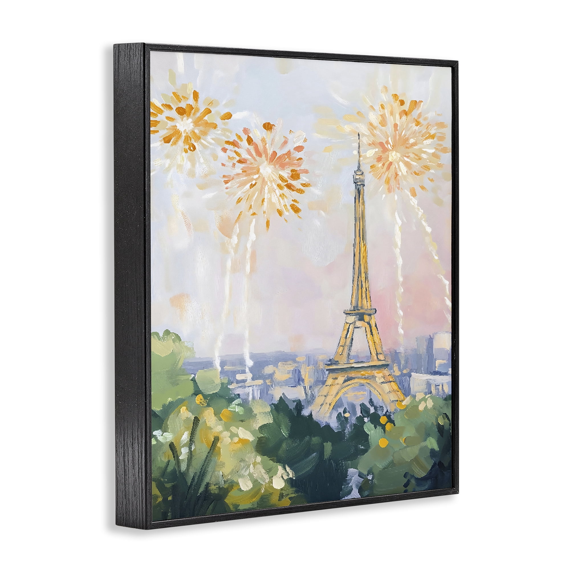 Stupell Industries Fireworks in Paris Black Framed Giclee Art, design by The Prints Vibe