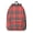 Red and Black, variant on Purple and Black Checkered Pattern Backpack for School, Cute School Bag with Adjustable Shoulder Straps and Padded Back, 15.7"x11.8"x5.5"