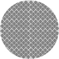 thumbnail image 1 of Ahgly Company Machine Washable Indoor Round Transitional Gray Area Rugs, 4' Round, 1 of 7