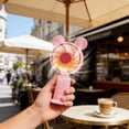 thumbnail image 3 of Portable Fan Rechargeable Mini Usb Handheld Fan with Base 3 Wind Speed Settings Compact for Outdoor Travel and Student Use, 3 of 8