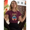 thumbnail image 2 of Fashion Bear Cool Boy T-Shirt Women -Image by Shutterstock, Female Small, 2 of 4