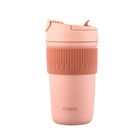 

Homeex Hand-held Ceramic Stainless Steel Cup Gentle pink 350ml