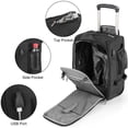 thumbnail image 7 of 17" Rolling Personal Item Under Seat Duffel for United Airlines, 7 of 7