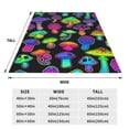 thumbnail image 3 of Balery Bright Mushrooms Manta de Felpa Suave y Acogedora – Cobija de Franela Aterciopelada para Cama, Lavable y Cálida para Sofá, Mascotas, Transpirable-50"x40", 3 of 7
