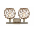thumbnail image 2 of Innovations Lighting - Farmhouse Rope - 2 Light Bath Vanity In Industrial, 2 of 2