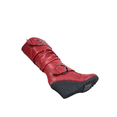 thumbnail image 5 of Women's Fashion Zip Knee High Boots Casual Wedge Heel Winter Shoes ( Red, 6.5), 5 of 5