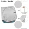 thumbnail image 6 of KUIFORTI Windshield Sunshade Block Heat and Sun UV Rays, Car Sun Visors for Windshield - Keeps Your Vehicle Cool, Cute Dog On Board Human Driving, 6 of 6