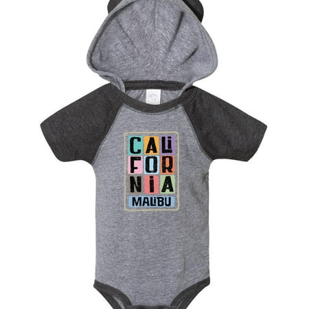 

Inktastic Malibu California Distressed Retro Gift Baby Boy or Baby Girl Bodysuit