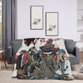 thumbnail image 2 of Gorillaz Air Conditioning Blanket Lightweight Thermal Bed Quilt Ultra Cozy Throw Blanket Tapestry For Bedding Sofa And Travel 66" X 90", 2 of 7