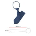 thumbnail image 2 of Corbata ajustable con cremallera INSPIRE CHIC para hombres, corbata de cuello para ocasiones casuales y formales, azul marino - 5 18.9" × 3.2", 2 of 4