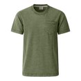 thumbnail image 5 of Qwertyu Men's Cotton T-Shirts Heavy Loose Fit Vintage Washed Tee Unisex Short Sleeve Casual Tee Tops with Pocket Army Green 4XL, 5 of 5