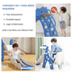 thumbnail image 4 of Tobogán Resbaladilla Infantil con Canasta De Baloncesto para Interiores y Exteriores Azul, 4 of 4