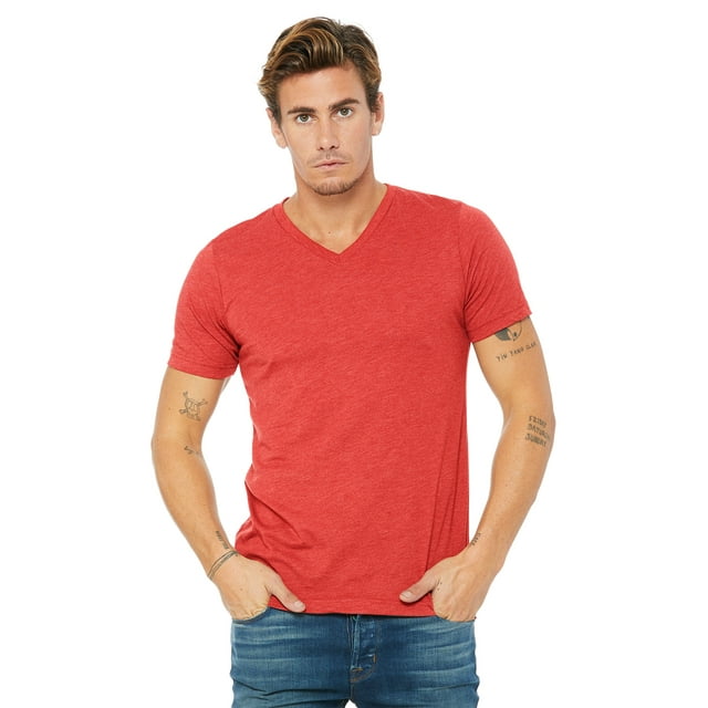 Bella + Canvas Unisex Triblend V-Neck T-Shirt