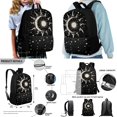 thumbnail image 2 of ZUXONGSY Sun Moon Stars Print 4PCS Backpack for Boys Girls Kids School Backpack Sets with Lunch Bag Pencil Case and Water Bottle Holder for Teens Elementary Middle High School Students, 2 of 6
