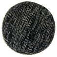 thumbnail image 5 of LR Home Round Black/Gray Striped Cotton and Jute Pouf Ottoman, 14" H x 18" W, 5 of 7