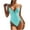 Blue, variant on LYXSSBYX Swimsuits for Women One Piece Women Multi Color Sexy Solid Color High Waist Conjoined Body Swimsuit Bikini