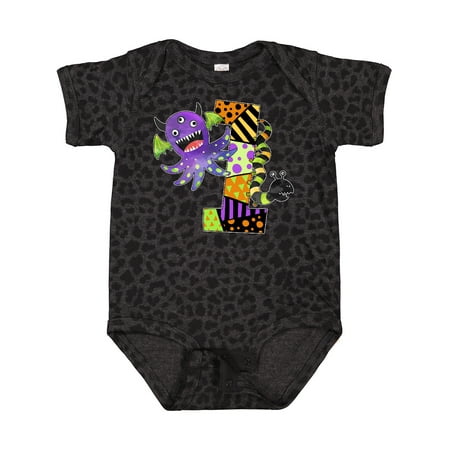 

Inktastic Fun Monsters First Birthday Gift Baby Boy or Baby Girl Bodysuit
