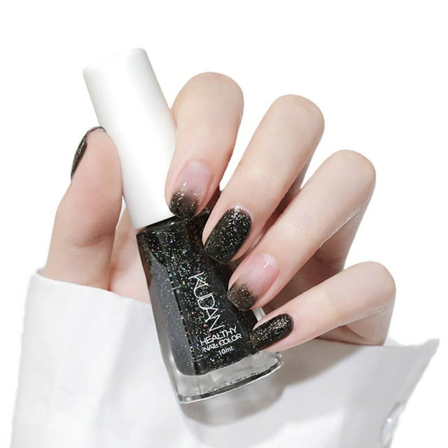MesaSe 10ml Quick Drying Nail Polish Water-Based Tearable Sequins Baking Free Long Lasting Nail Polish for Female