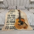 thumbnail image 2 of Guitar Music Blanket Guitar Gifts for Girls Women Men Music Throw Blanket Guitar Blanket for Kids Adults Soft Warm Cozy Fleece Blanket for Couch Sofa \u200bBed 50""x60"", 2 of 6