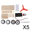 thumbnail image 1 of Kits de modelos de coches Baoblaze 2-6 con energía eólica DIY ciencia física escolar STEM educativo 5 piezas, 1 of 8