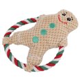 thumbnail image 4 of Christmas Plush Dog Toy, Cartoon Design Dog Squeaky Toys Cleaning Teeth with Cotton Rope for Small Sized Pets for Medium Sized Pets, 4 of 8