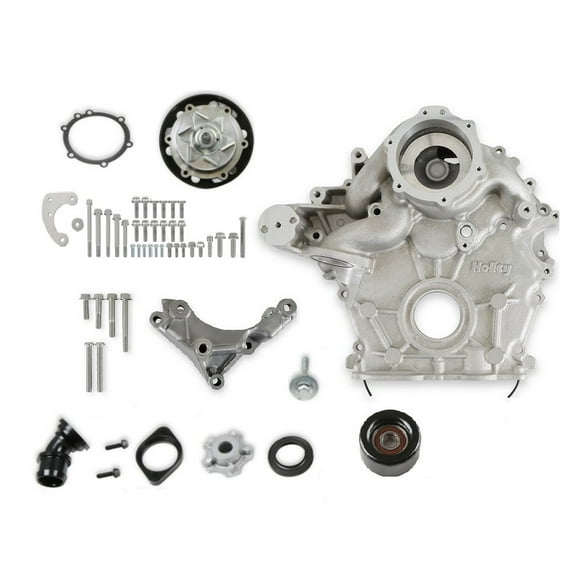 Holley 20-300 Base Front Accessory System - High Mount - Natural Cast Finish