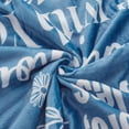 thumbnail image 5 of Faith Hope Love Blanket for Mom, Grandma, Inspirational Christian Gifts for Women Men, Gives Comfort, Strength and Warm Hug (Sherpa Fleece, Coral Blue), 5 of 6