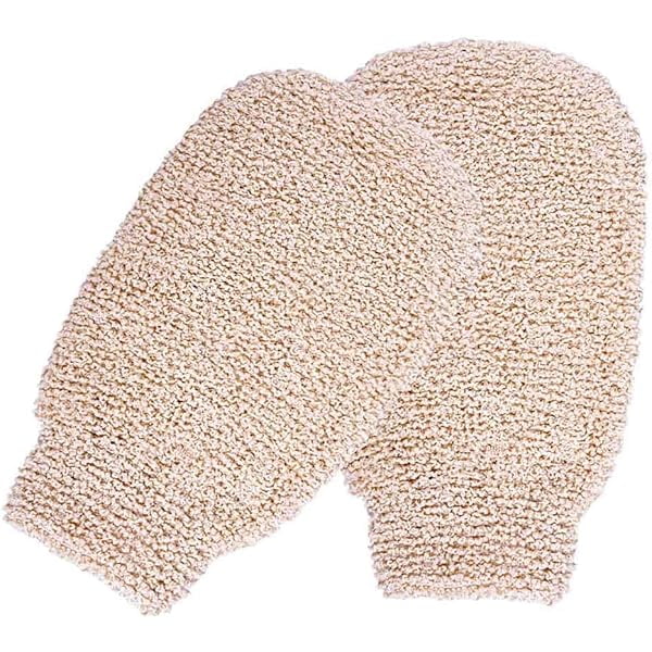 wonima11 Pack of 3 Bath Shower Gloves Mitts for Exfoliating and Body Scrubber, Bamboo Fiber Bath Spa Shower Scrubber Loofah, Eco Friendly Exfoliating Tool