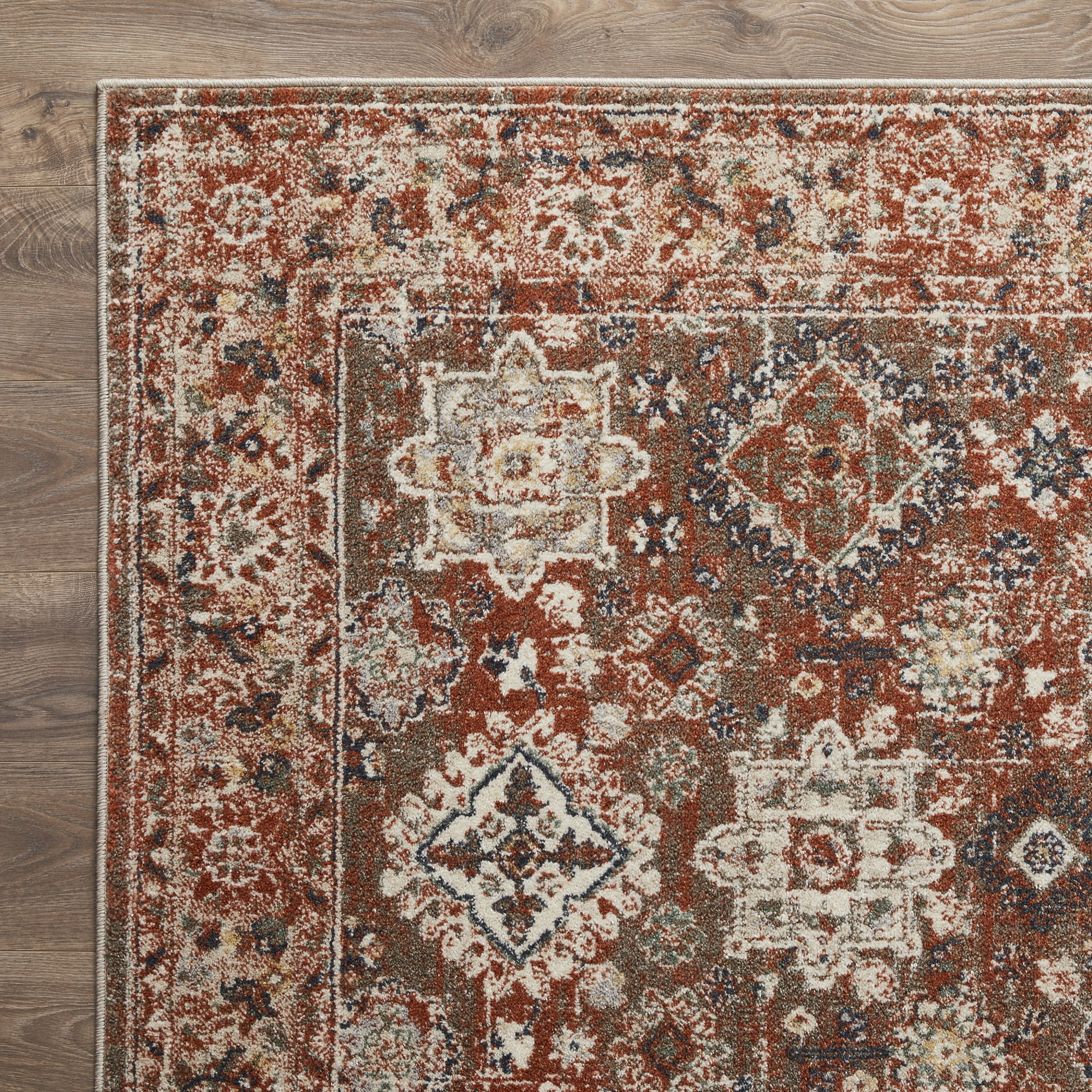 Loomaknoti Malanie Cortni 6' x 9' Red Oriental Indoor Area Rug