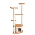 thumbnail image 4 of Armarkat Ultra Thick Faux Fur real wood Cat Scratching Furniture For Cats Play Chocolate A6402, 4 of 6