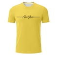thumbnail image 4 of Graphic City Skyline Letter Print Short Sleeve Crewneck Tee Casual Summer Outfits Daily Wear Men T Shirts Comfy Tee Tshirts for Boys, 4 of 4