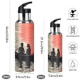 thumbnail image 2 of Yayeee 20oz Insulated Water Bottle Double Wall Stainless Steel with Flip Straw Lid, Illusionary Boat, 2 of 7