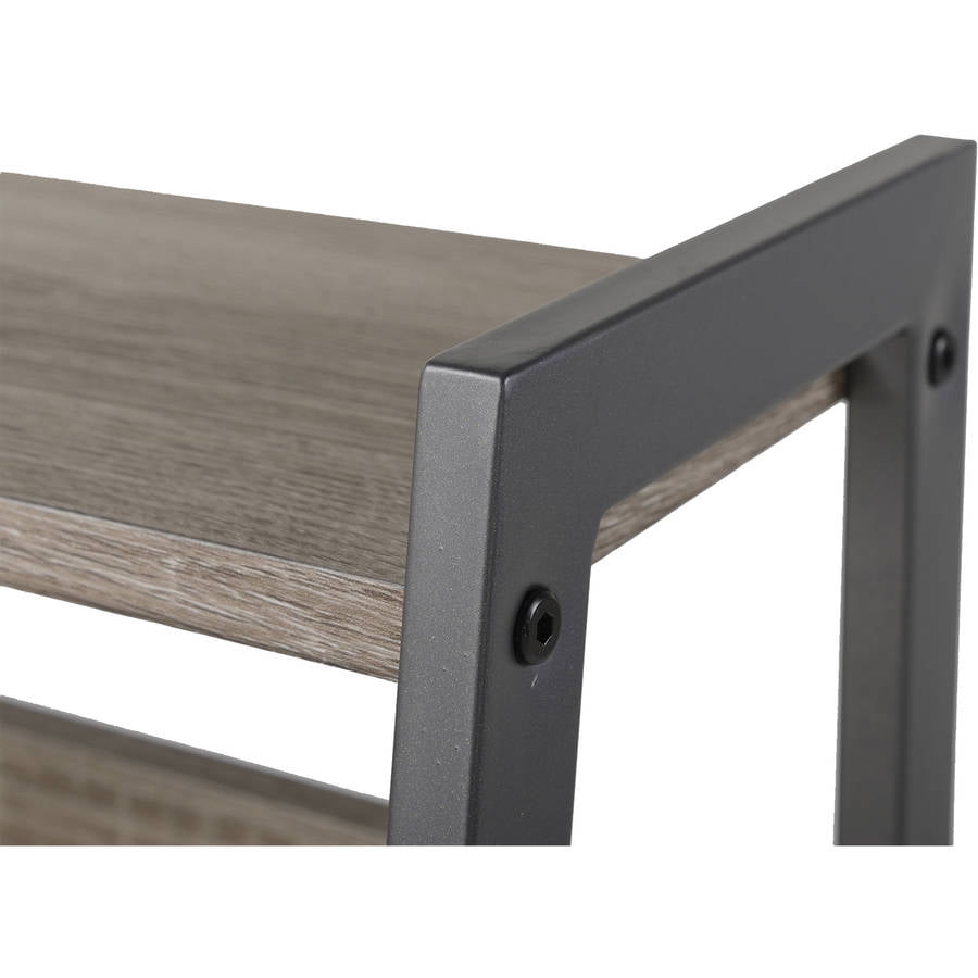 Homestar 2-Piece Laptop Desk and 4-Shelf Bookcase Set, Reclaimed Wood