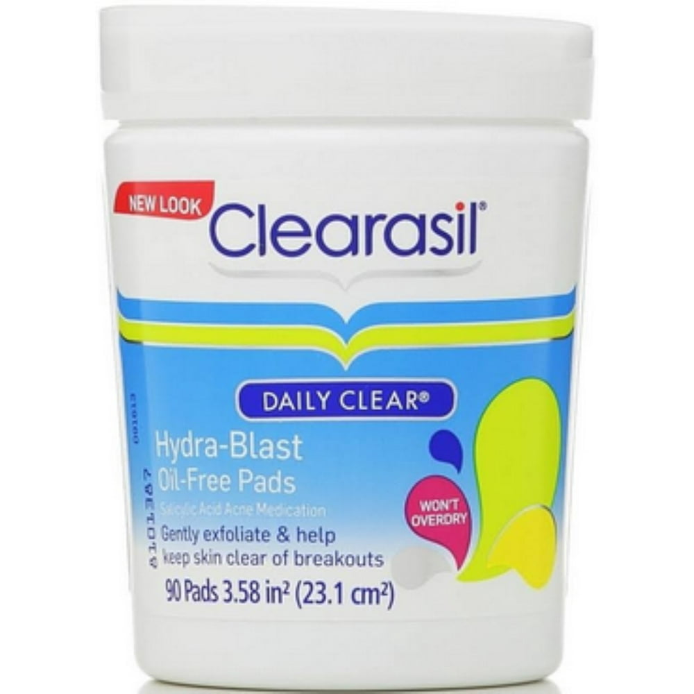 Clearasil Daily Clear Hydra-Blast Pads, 90 Pads (Pack of 3) - Walmart ...