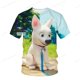thumbnail image 1 of Camiseta informal con estampado 3d de Lightning Dog Bolt para niños y niñas, gran oferta, camiseta de manga corta Unisex con dibujos animados para niños 160 zhangmengya CONDUJO, 1 of 2