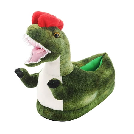 

Youmylove Women Slippers Fashion Winter Holiday Animal Cartoon Dragon Comfortable Flat Cotton Slippers Warm Non-Slip Comfort Cozy Leisure Daily Walking