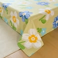 thumbnail image 4 of Linnome Flat Sheet Comfortable Bed Sheet with Floral Patterns Mattress Protective Cover Easy Clean for Double or Twin Bed Multicolor#10, 4 of 6
