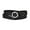 Black, variant on INSPIRE CHIC Women's Belts O Ring Metal Buckle Plus Size Thin Nonporous Waist Belt