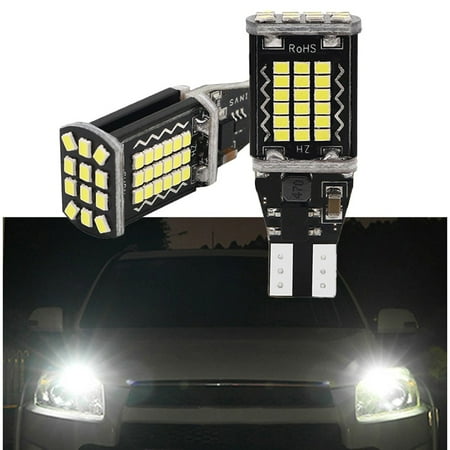 

2Pcs T15 921 912 LED Reverse Backup Light Bulb Super White CANBUS