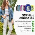 thumbnail image 4 of 3DFitBud Simple Step Counter Walking 3D Pedometer from 3DActive with Clip & Lanyard - A420S - Royal Blue, 4 of 7