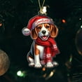 thumbnail image 3 of Novelty Beagle Dogs Breed Shaped Ornament Xmas 2025, Personalized Dog Lover Christmas Ornaments Gift for Beagle Dog Dad-Mom Birthday Thanksgiving, Customized Name Pet Xmas Ornament for Puppy Owners, 3 of 5