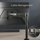 thumbnail image 4 of Soporte Brazo para Monitor VIVO Negro Ajustable para Pantallas de hasta 32 y 38 Pulgadas Ultrawide, 4 of 9