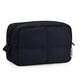 thumbnail image 1 of Bolsa de maquillaje Narwey Puffy acolchada para mujer de viaje, color negro, 1 of 6