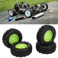 thumbnail image 3 of Neumáticos de coche RC neumáticos de goma con Control remoto conducción estable 4 Uds amortiguación fuerte con tornillos tuercas para vehículos todoterreno ANGGREK Otros, 3 of 8